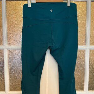 RARE 🍋Lululemon "In Movement" Leggings (DISCONTINUED) Size 12 Teal